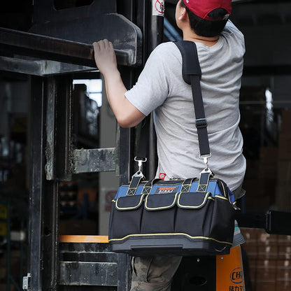 16-inch tool bag with waterproof canvas