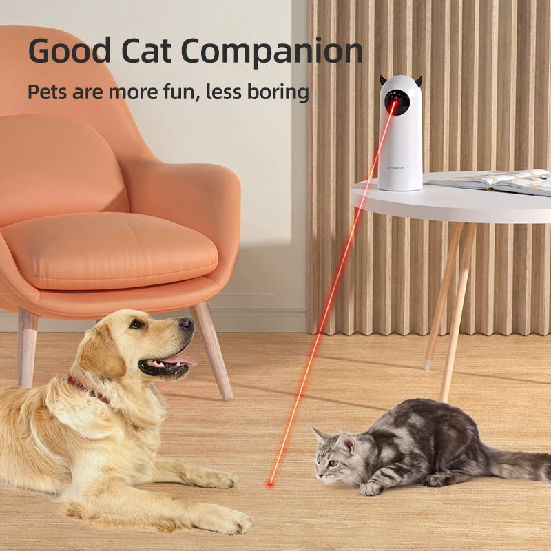 Automatic Cat Toy Interactive Smart Pet Teasing LED Laser Indoor Cat Toy Accessories Handheld Electronic Cat Toys for Dog