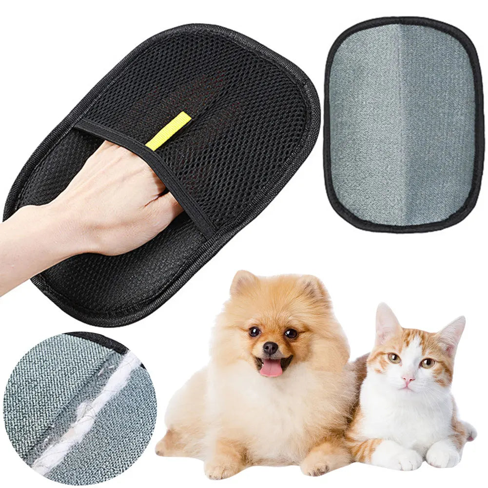 Pet Hair Remover Glove | Dog & Cat Grooming Mitt
