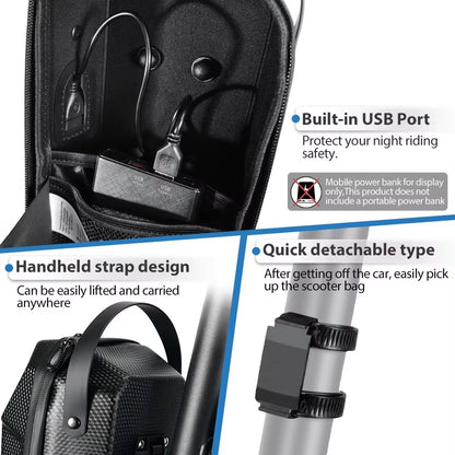 NEWBOLER 3L/5L Electric Scooter Bag Accessories Electric Vehicle Bag with USB Port Waterproof Scooter Front Bag Bike Bag