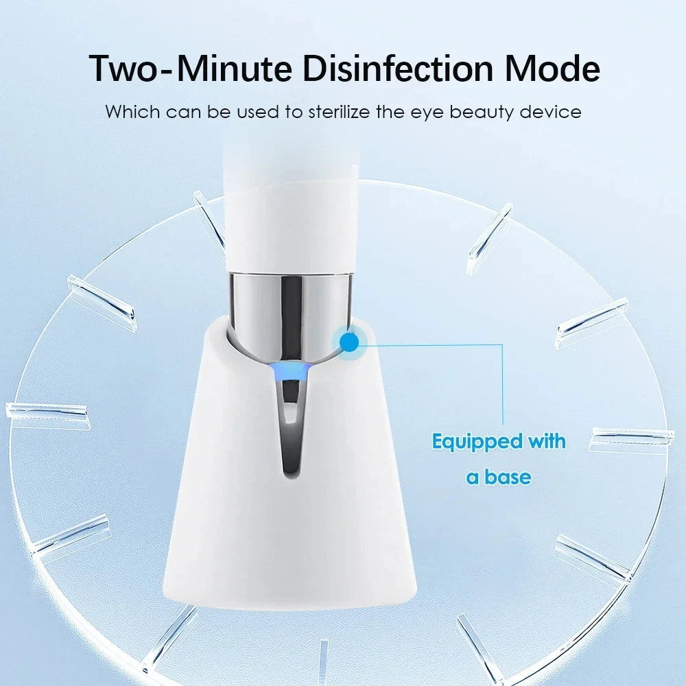 Vibration Eye Massager Anti-Black Ring Blue Light Anti-Wrinkle Eye Massage Pen Hot Compress Eye Beauty Care Equipment