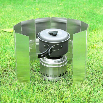  folding stove camping windscreen 