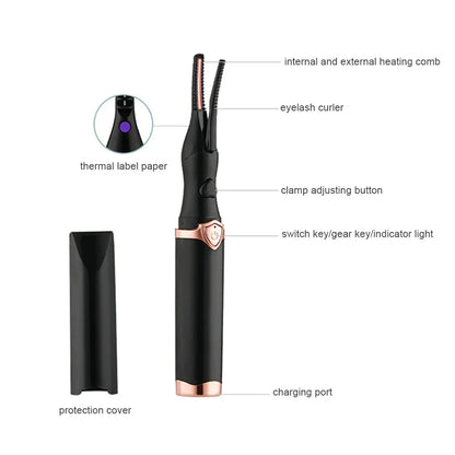 heated eyelash curling brush